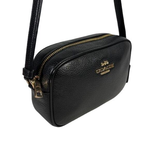 Coach Black Pebbled Leather Mini Jamie Camera Crossbody Bag Shoulder CA069 - Picture 2 of 16